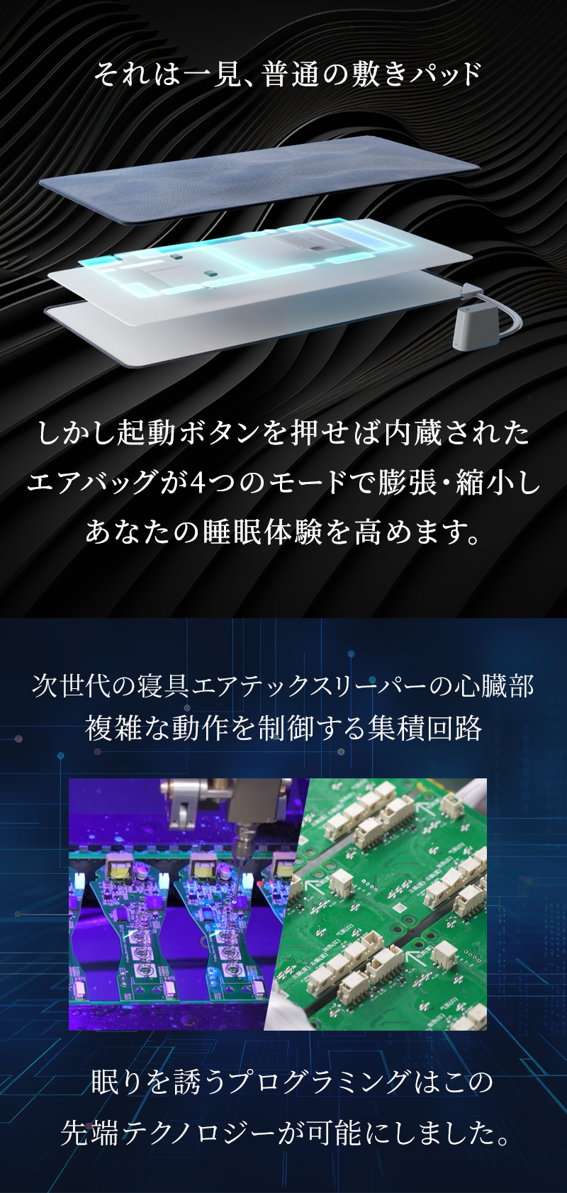 入眠環境を整えるストレッチマット『エアテックスリーパー』 入眠環境を整えるストレッチマット『エアテックスリーパー』