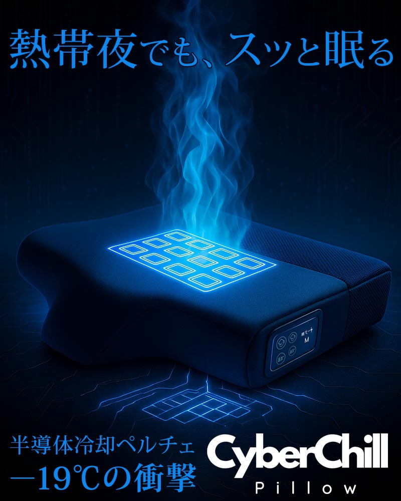 半導体冷却枕サイバーチルピロー