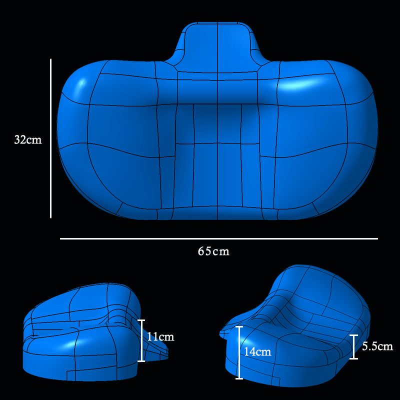 首を支える枕　トリニティ