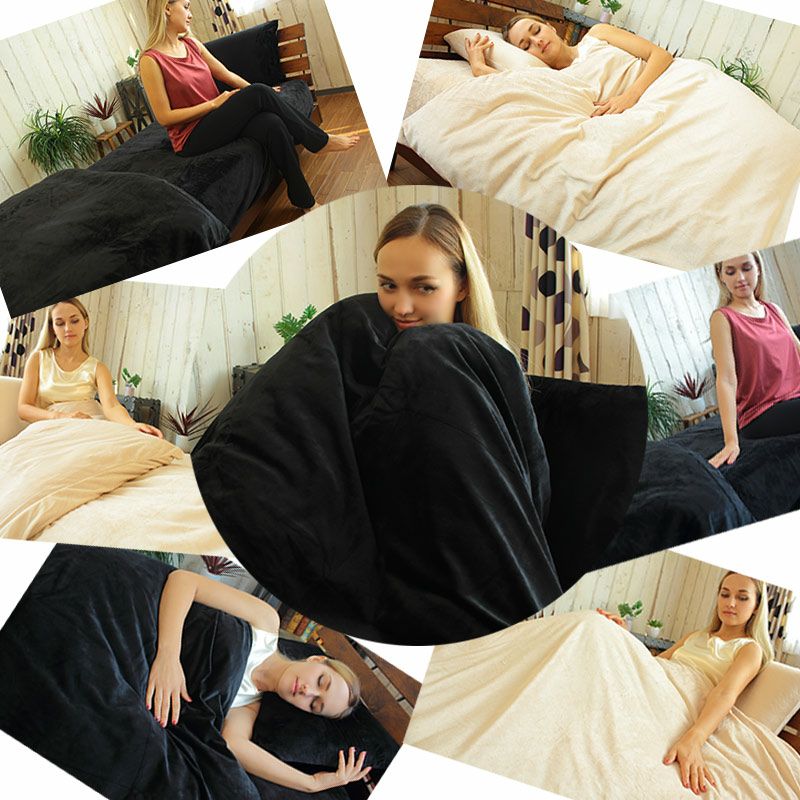 ベロア調マイクロファイバー掛布団カバー