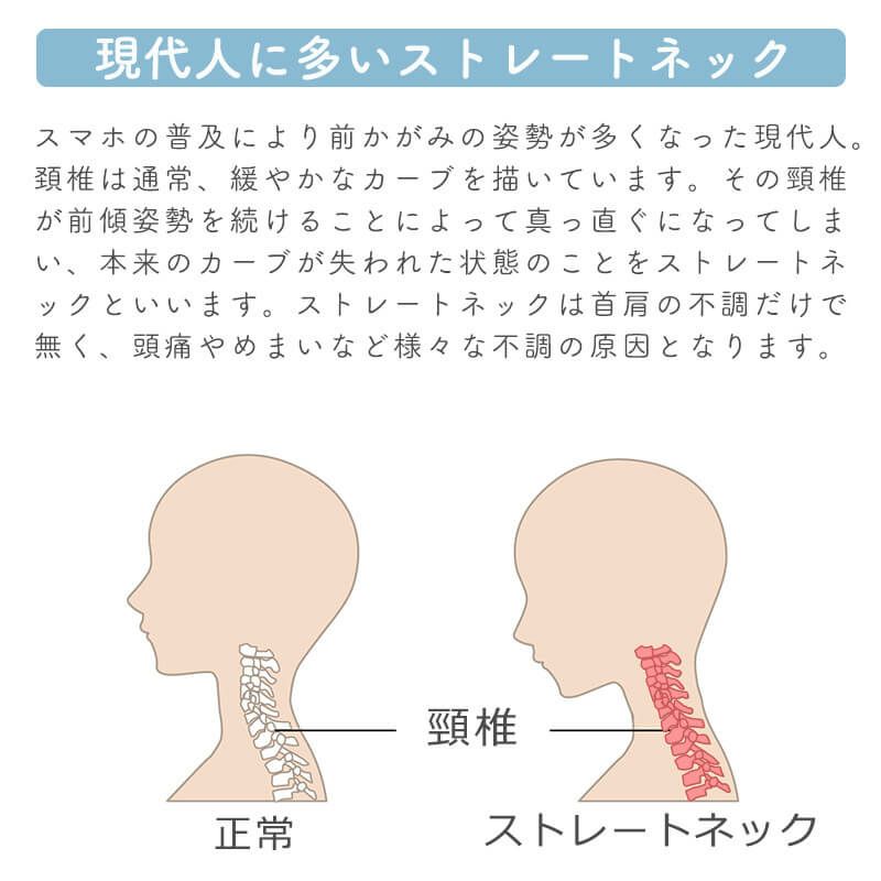 首を芯で支えるストレートネック枕！BlueBloodコアピロー