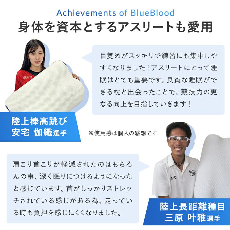 身体を資本とするアスリートに愛用されています