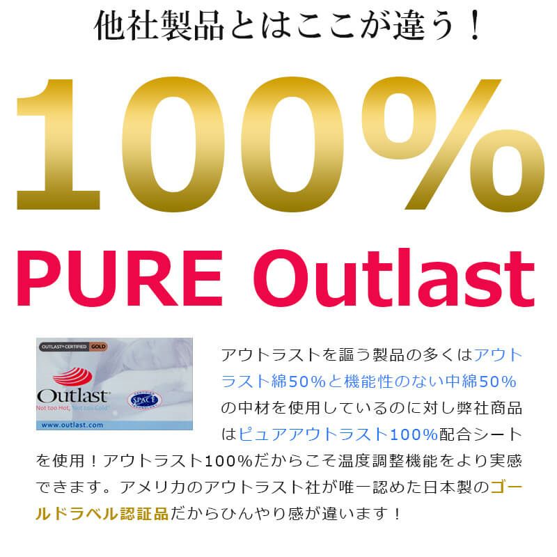 アウトラスト100％敷きパッド