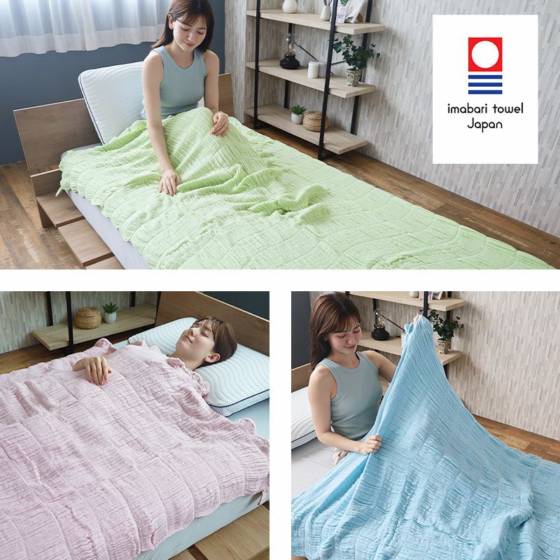 今治 くしゅくしゅ5重ガーゼケット