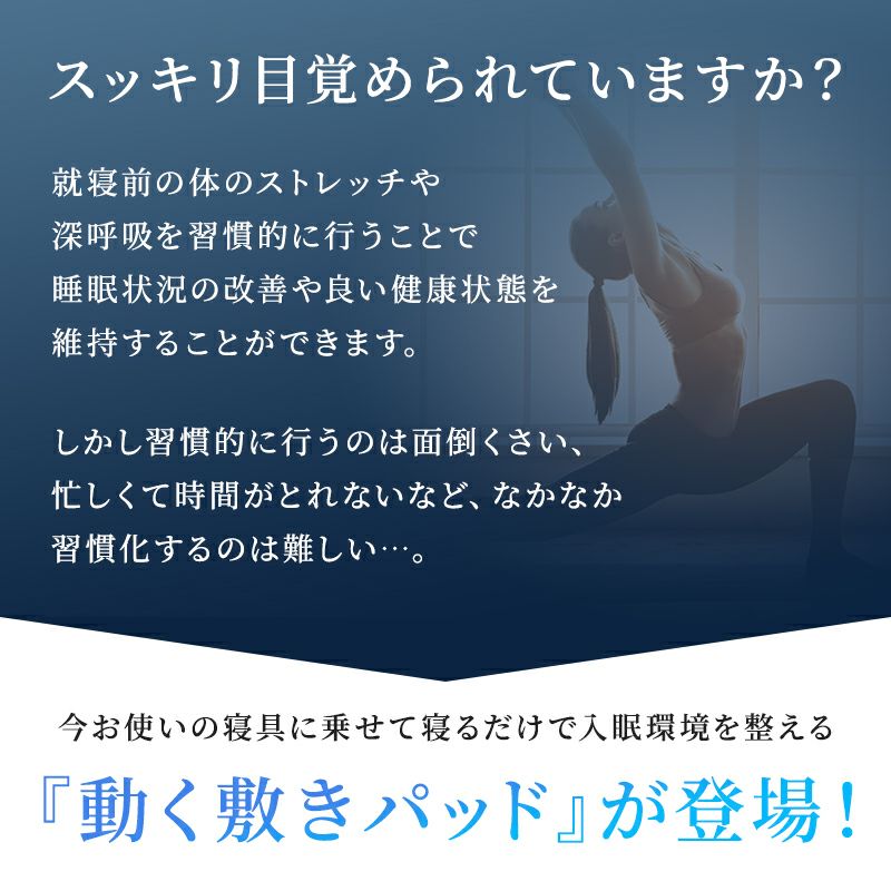 寝るだけストレッチで入眠環境を整えるBlueBloodエアテックスリーパー