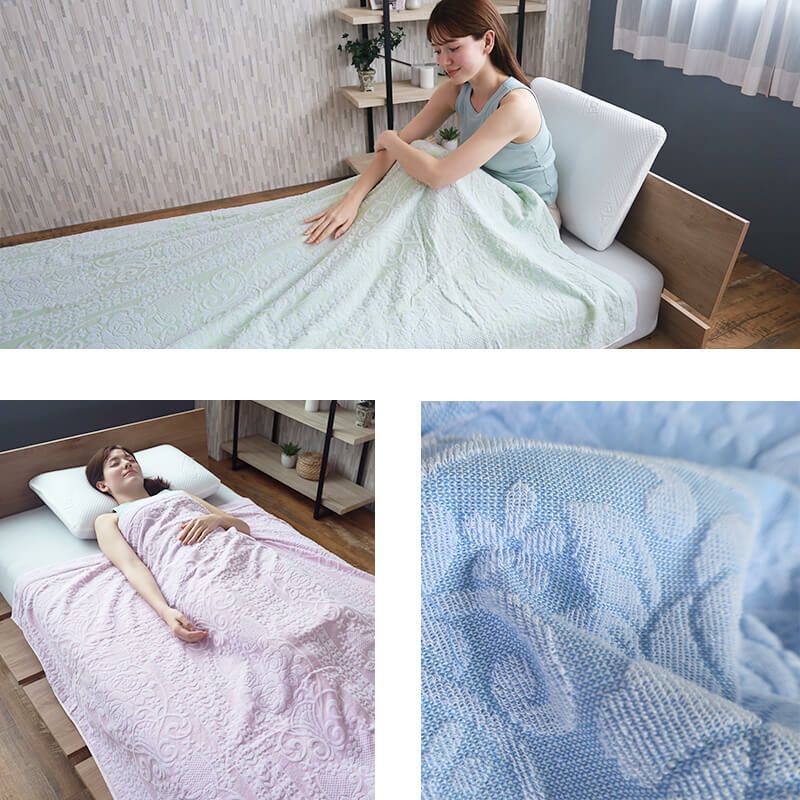 ジャガード織タオルケット